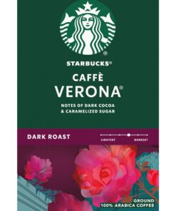 Starbucks Coffee K-Cup Pods, Caffè Verona, Dark Roast Coffee, Notes of Dark Cocoa & Caramelized Sugar, Keurig Genuine K-Cup Pods, 32 CT K-Cups/Box (Pack of 3 Boxes) Café verona 24 Count (Pack of 4) 15 71yS9T5nL