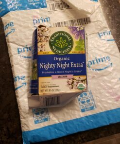 Traditional Medicinals Tea, Organic Nighty Night Extra, Promotes a Good Night's Sleep, 16 Tea Bags 51 71ySiRbRdL