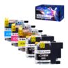 LC20E XXL Ink Cartridges Super High Yield Replacement for Brother LC20E LC20EXXL Ink Cartridge Compatible for MFC-J985DW MFC-J5920DW MFC-J775DW MFC-J985DWXL Printer ((5-Pack) 2BK, C, M, Y 19 71yT1bkUkfL