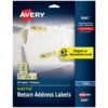 Avery Printable Return Address Labels, 0.75" x 2.25", Gold Foil, 300 Blank Mailing Labels (08987) 1 20 71yTtHxNq4L