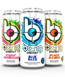 Bang Energy 3 Flavor Variety Pack, Sugar-Free, Energy Drink, 16 Ounce (Pack of 12) 16 Ounce (Pack of 12) 9 71yTx5dnjrL