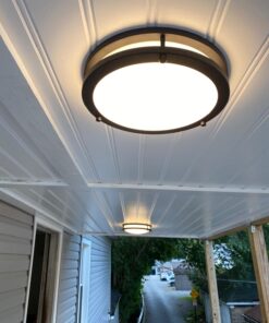 LB72120 LED Flush Mount Ceiling Light, 12 inch, 15W (150W Equivalent) Dimmable 1200lm, 3000K Warm White, Oil Rubbed Bronze Round Lighting Fixture for Kitchen, Hallway, Bathroom, Stairwell 40 71yUAmjnfkL