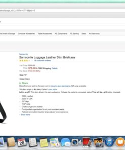 Samsonite Leather Slim Briefcase, Black, 16 Inch 19 71yUhbllpL