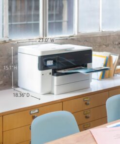 HP OfficeJet Pro 7740 Wide Format All-in-One Color Printer with Wireless Printing, Works with Alexa (G5J38A), White/Black 33 71yVhpDr3hL