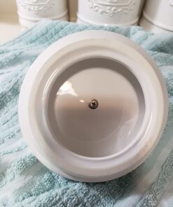 Mud Pie Kitchen Canister (Set of 3), White Set of 3 41 71yW69QFuZL