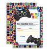 Game On! Video Gamer Birthday Party Fill In Invitations, 20 5"x7" Fill In Cards with Twenty White Envelopes by AmandaCreation 13 71yWk Os0ML