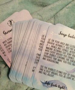 Sunny Present Sleep Tight Cards – 45 Meditation and Mindfulness Cards - Calm Down and Relax & Relief Stress and Anxiety - Self Care, Therapy & Counseling Tool 17 71yXbGk0G9L