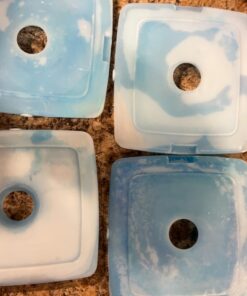 Cool Coolers by Fit + Fresh, 4 Pack Slim Ice Packs, Space Saving Reusable Ice Packs for Lunch Boxes or Coolers, Single Pack Pack of 4 33 71yY4jHDoZL