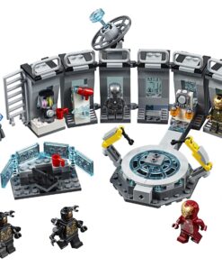 Alternative view of LEGO Marvel Avengers Iron Man Hall of Armor 76125 Building Kit, Tony Stark Iron Man Suit Action Figures (524 Pieces) Standard