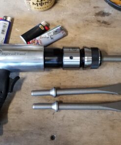 Ingersoll Rand 114GQC Air Hammer - 3 PC Chisel Set with Tapered Punch, Panel Cutter, Flat Chisel, 2-5/8 Inch stroke, 3500 BPM, Lightweight, Compact, Gray 36 71yYhjRzIIL