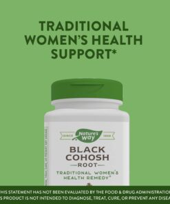 Nature's Way Black Cohosh Root, Traditional Support for Women's Health*, 540 mg, 180 Vegan Capsules 20 71yZ3FvY 8L