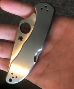 Spyderco Delica 4 Lightweight 7.15" Signature Folding Knife with 2.90" Flat-Ground Steel Blade and High-Strength FRN Handle - PlainEdge Grind Delica 4 Lightweight Flat Ground Grey 34 71yZ7SVdijL