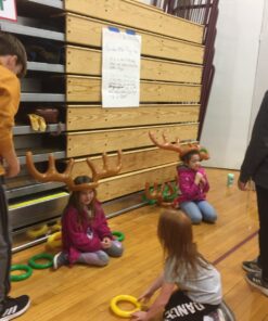 Uniqhia Inflatable Reindeer Antler Ring Toss Game, 2023 Christmas Games Ring Toss for Christmas Party Games, Patented Brown-2 Pack 25 71yZXRmnp L