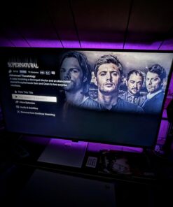 PANGTON VILLA Led Strip Lights 6.56ft for 40-60in TV, USB LED TV Backlight Kit with Remote - 16 Color 5050 LEDs Bias Lighting for HDTV 6.56 ft 48 71yZhW8tNpL