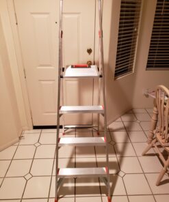 Little Giant Ladder Systems Flip N Lite 6 Foot 300 Pound Capacity Aluminum Lightweight Slim Stepladder Ladder 76 71ya6DMePsL