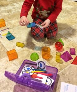 Learning Resources View-Thru Geometric Solids - Geometric Shapes, Back to School Supplies Must Haves, Math Teacher Supplies Helper 21 71yaacH90tL