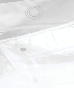 iDesign Waterproof PEVA Plastic Shower Curtain Liner for Use Alone or With Fabric Curtain, 72” x 72”, Clear 72" x 72" 25 71yarFhBMcL