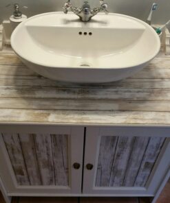 RoomMates RMK9050WP White Distressed Wood Peel and Stick Wallpaper Rustic Wood 79 71ybUHHswL