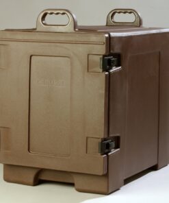 Carlisle FoodService Products Cateraide Insulated Front Loading Food Pan Carrier with Handles for Catering, Events, And Restaurants, Plastic, 5 Pan, Brown 26 71ycPrXnv1L