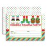 Holiday Pajama Birthday Party Invitations, 20 5"x7" Fill In Cards with Twenty White Envelopes by AmandaCreation 43 71ycW8poifL