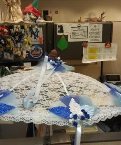 Darice 35058-1 Lace Embroidered Parasol, 32-Inch, White 10 71yccRiZn3L