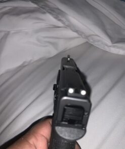 TRUGLO Tritium Handgun Sight | High-Visible Front & Rear Night Sights with Daylight White Dots & Low-Light Tritium Dots, Compatible with Glock Handguns Glock 42, 43 27 71ycqf8R1L