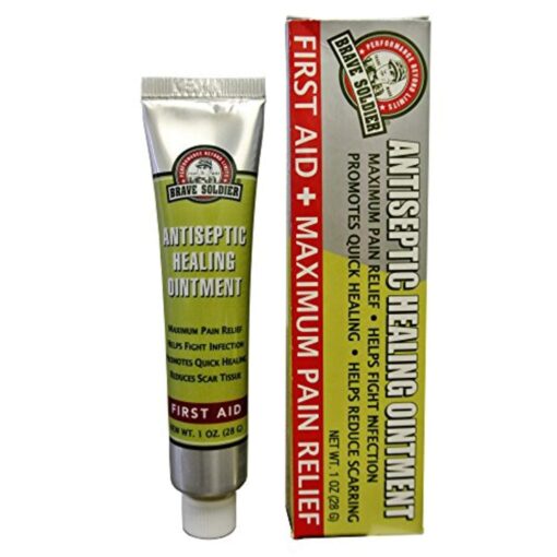 Brave Soldier Antiseptic Healing Ointment - Best Wound Care & Skin Repair Cream with Tea Tree Oil - First Aid Supplies for Burns, Wounds & More, 1 Ounce