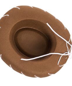 Alternative view of Childrens Brown Felt Cowboy Hat by Century Novelty by Century, Brown, Size Small