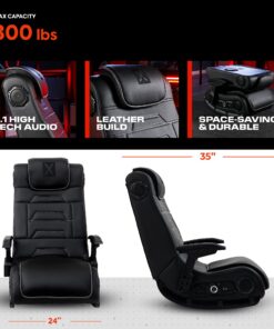 X Rocker XL Floor Gaming Chair, Use with All Major Gaming Consoles, Mobile, TV, PC, Smart Devices, with Subwoofer, Headrest Mounted Speakers, Foldable Pro Series H3 32 71ye1d9MZxL