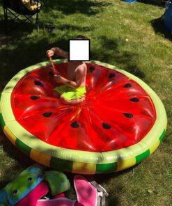 SWIMLINE Original Large Island Pool Float Collection for 1-3 Adults & Kids | Inflatable Floating Lounger Mats | XL Size Floaties for Pool Lake Ocean Summer Fun | Multi-Purpose Water Floaty Heavy Duty Fruit Slice (Watermelon) 39 71yeo5gflWL