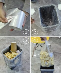 Yuright 13 Gallon Clear Kitchen Trash Bags, 220 Counts 7 71yftX0QDLL