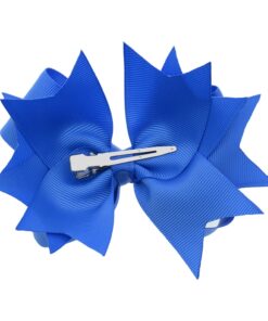 LCLHB 5 inch Layered Hair Bows Clips Hair Accessories for Toddler Little Girls Adults (Pack Of 12) Vintage Pure 14 71ygTOERLHL