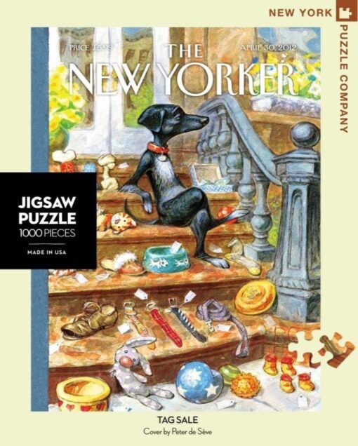 New York Puzzle Company - New Yorker Tag Sale - 1000 Piece Jigsaw Puzzle