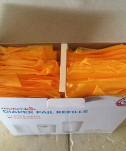 Munchkin® Arm and Hammer Diaper Pail Snap, Seal and Toss Refill Bags, Holds 600 Diapers, White 20 Count 20 Pack 40 71yh5ClTSNL