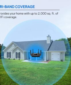 Linksys Mesh Wifi 5 Router, Tri-Band, 2,000 Sq. ft Coverage, Supports Guest WiFi, Parent Control, 20+ Devices, Speeds up to (AC2200) 2.2Gbps - MR8300 2000 ft, 20+ Devices, 2.2 Gbps 24 71yih5 NAL
