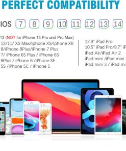 iXCC MFi Lightning Cable 10ft, iPhone Charger, for iPhone X, 8, 8 Plus, 7, 7 Plus, 6s, 6s Plus, 6, 6 Plus, SE 5s 5c 5, iPad Air 2 Pro, iPad Mini 2 3 4, iPad 4th Gen (Black) 10 71yjEVqtPhL