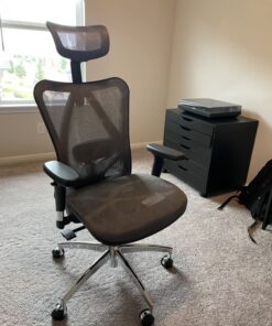 SIHOO M57 Ergonomic Office Chair with 3 Way Armrests Lumbar Support and Adjustable Headrest High Back Tilt Function Grey 49 71yk7XmSRGL