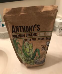 Anthony's Organic Cane Sugar, 3 lb, Granulated, Gluten Free & Non GMO 26 71ykhehkzZL