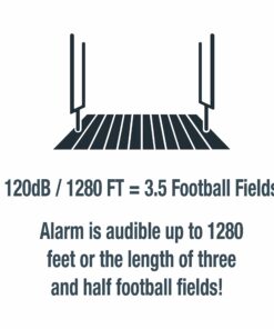 SABRE Personal Alarm With Key Ring, 120dB Alarm, Audible Up To 1,280 Feet (390 Meters), Simple Operation, Reusable, Black Black Personal Alarm 14 71ylA6i 1EL