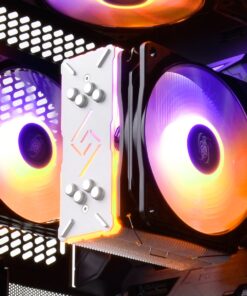 DeepCool Add RGB Cooling Fan 3120mm Cable Controller De-Vibration Rubber Pad Extension Cable (CF 120 3 in 1) CF Series 3*Fan CF120 120mm multi-coloured 16 71ylAYeaZ3L 1