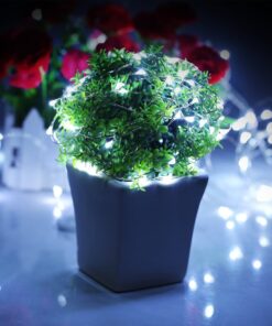 YIHONG 4 Set Fairy Lights Battery Operated Christmas String Lights with Remote Timer for 8 Modes Twinkle Lights 16.4 feet 50 LED Firefly Lights -White 31 71yloVQRIEL