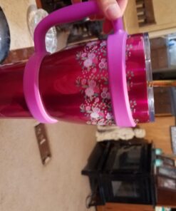 F-32 Handle - 19 COLORS - 30oz Size - Compatible with 30 oz YETI and 30 oz. OZARK TRAIL Tumbler Travel Mug (30OZ, COOL PURPLE (PINKISH PURPLE)) 30ozCool Purple (Pinkish Purple) 30.0 ounces 35 71ymYaf lkL