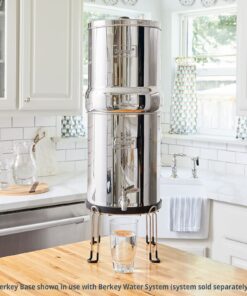 Extra Large Berkey Base Stainless Steel Stand Raises Your Imperial Berkey or Crown Berkey System 6" Above Countertop for Easier Dispensing of Water 5 71ymgI CtCL 1