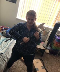 BladesUSA HK-079A Fantasy Medievel Battle Axe with Display Plaque, 21-Inch Length 16 71ynb2Xl2hL