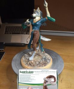 Super Sculpey Medium Gray, Premium, Non Toxic, Medium firmness, Sculpting Modeling Polymer clay, Oven Bake Clay, 1 pound bar. Great for all advanced sculptors, model makers and movie studios Multicolor 44 71yo68vpL