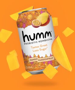 Humm Kombucha Mango Passionfruit - Organic, Vegan & GMO-Free (12 Pack) 12 Fl Oz (Pack of 12) 14 71yo8cV9RrS