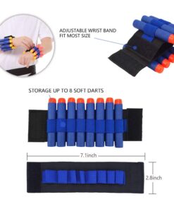 Tactical Vest Accessories Set for Nerf N-Strike Elite Series with 20 Refill Darts, 2 Quick Reload Clips, Wrist Ammo Holder, Safety Glasses, and Tube Mask 13 71ypAENq1yL