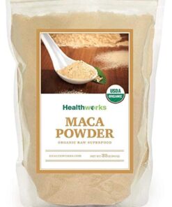 Healthworks Maca Powder Raw (32 Ounces / 2 Pounds) | Certified Organic Flour Use | Keto, Vegan & Non-GMO | Premium Peruvian Origin | Breakfast, Smoothies, Baking & Coffee 2 Pound (Pack of 1) 20 71ypQ3yE7qL