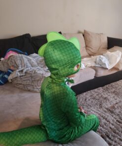 Disguise Gekko Classic Toddler PJ Masks Costume, Large/4-6 Green Toddler Large (4-6) 27 71ypdLMHYpL