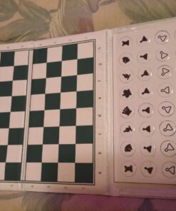 The House of Staunton US Chess Standard Checkbook Magnetic Travel Chess Set - 6" x 6" Board 30 71yqQ 02KhL